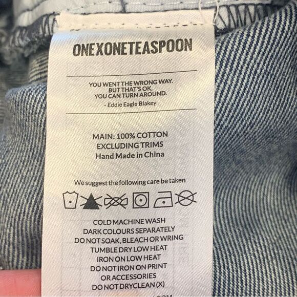 One Teaspoon High Waist Awesome Baggies Size 24 - Picture 10 of 12